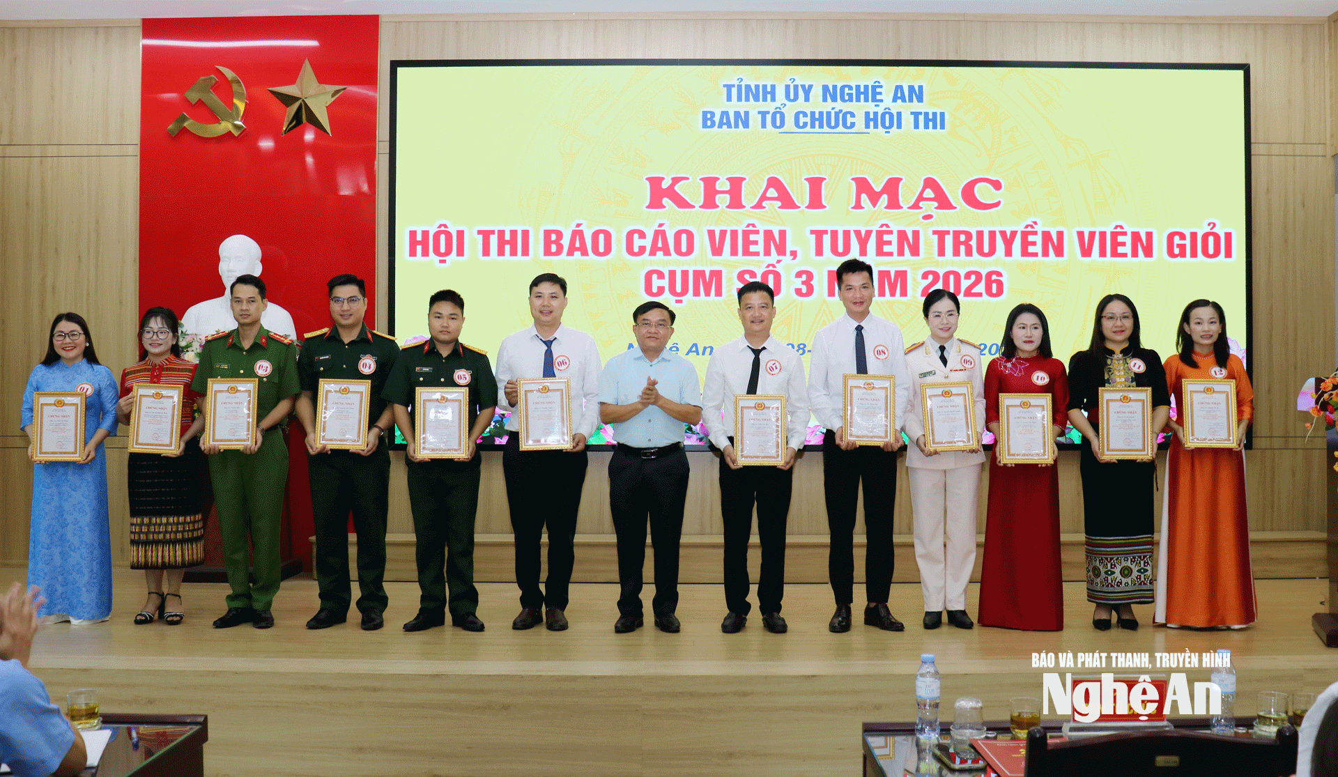 Khai mạc Hội thi Báo cáo viên, tuyên truyền viên giỏi tỉnh Nghệ An năm 2026, cụm số 3
