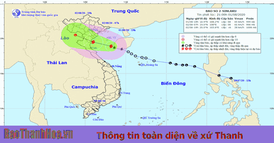 Chủ tịch UBND tỉnh Thanh Hóa ra Công điện khẩn số 17 chỉ đạo ứng phó với bão số 2