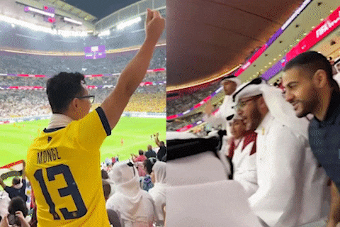 Khoảnh khắc chọc giận CĐV Qatar ở World Cup 2022