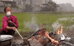 Bà Tân Vlog lại gây tranh cãi khi nướng trứng đà điểu 'khổng lồ'