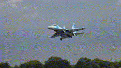 Tiêm kích Su-27 Ukraine rơi khi đối phó UAV Nga
