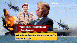 Tàu sân bay Harry S. Truman liên tục mất chiến đấu cơ F/A-18 trên Biển Đỏ