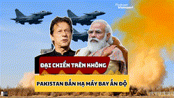 Tiêm kích J-10 Trung quốc giúp Pakistan áp đảo Ấn Độ trên bầu trời
