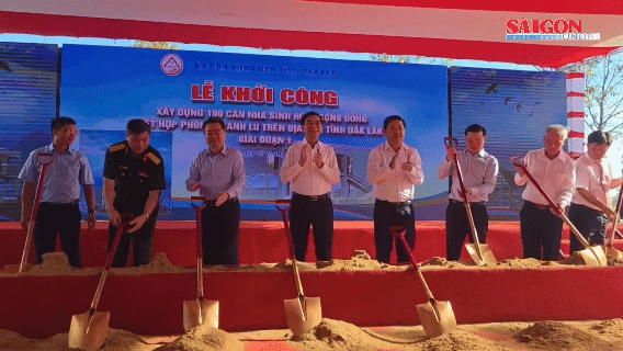 Ph&oacute; Thủ tướng Phan Văn Giang dự lễ khởi c&ocirc;ng 100 căn nh&agrave; tr&aacute;nh lũ cộng đồng ở Đắk Lắk