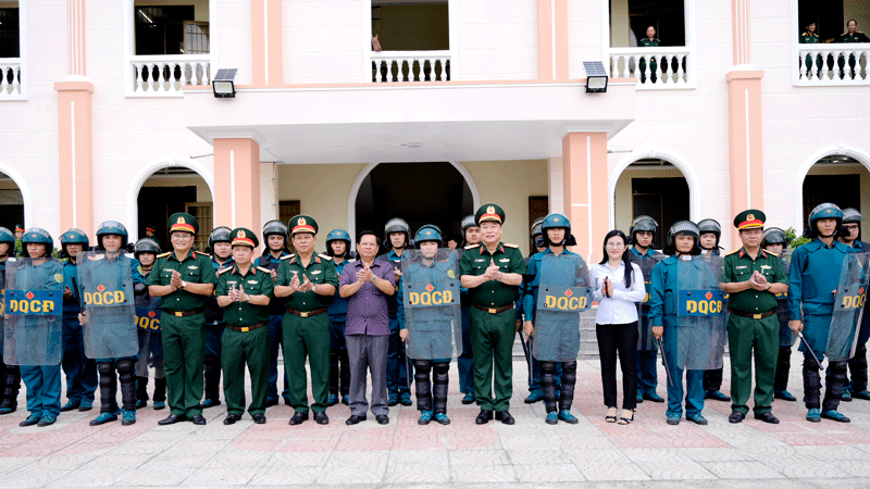 Bộ Quốc ph&ograve;ng kiểm tra kết quả thực hiện nhiệm vụ qu&acirc;n sự, quốc ph&ograve;ng tại tỉnh An Giang