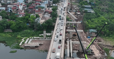C&ocirc;ng trường n&acirc;ng cấp Quốc lộ hơn 9.000 tỷ ở cửa ng&otilde; ph&iacute;a T&acirc;y H&agrave; Nội