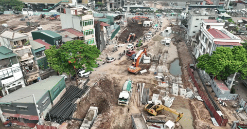Vành đai 2,5 đoạn Nguyễn Trãi - Đầm Hồng tăng tốc, dự kiến 10/10 thông tuyến