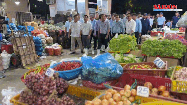 Thường trực HĐND TPHCM khảo s&aacute;t ATTP tại chợ đầu mối B&igrave;nh Điền