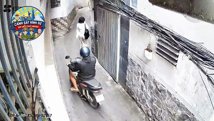 Clip: Giật điện thoại của cô gái bất thành, kẻ xấu bỏ xe tẩu thoát