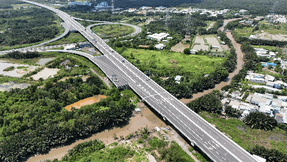 Tuyến cao tốc Bến Lức - Long Thành: Băng rừng ngập mặn, chinh phục cầu dây văng tĩnh không cao nhất Việt Nam