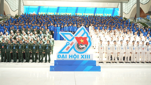 Toàn cảnh phiên khai mạc Đại hội Đoàn toàn quốc lần thứ XIII