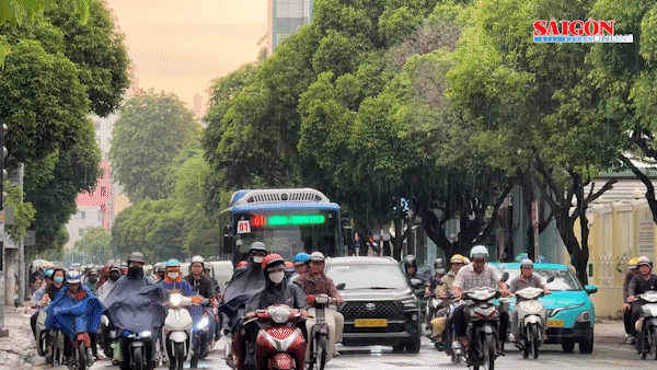 TPHCM có mưa rào và dông, cục bộ có nơi mưa to