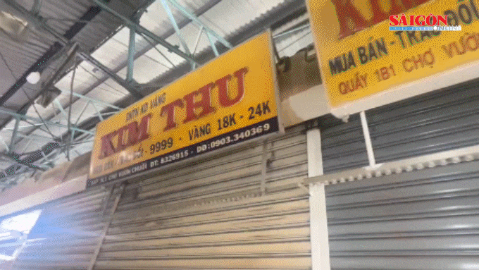 Nhiều tiệm vàng tại TPHCM đóng cửa, giao dịch trầm lắng
