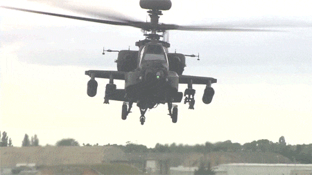  Các trực thăng AH-64E được đều động lần này đều trang bị hệ thống đối kháng hồng ngoại cỡ lớn (LAIRCM) AN/AAQ-24. 