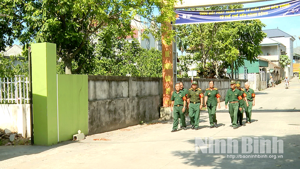 Hội CCB xã Thanh Liêm xây dựng mô hình tự quản về an ninh trật tự tại khu dân cư.